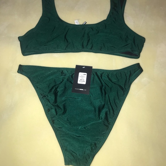 Emerald Green Fashion Nova Bikini Set - Picture 2 of 4